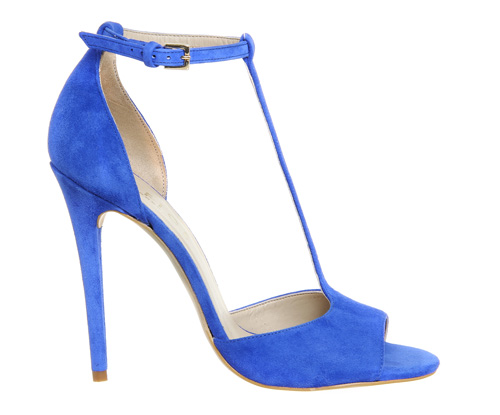 Office Arrive blue t-bar heels