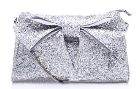 Miss Kg silver bow bag